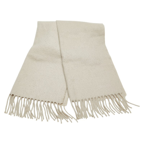 エルメス マフラー グレージュ ベージュ カシミヤ レディース HERMES 【中古】