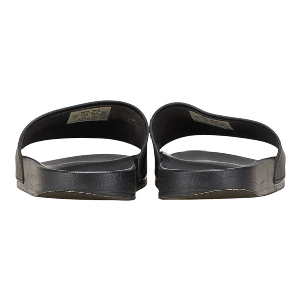 バレンシアガ ロゴ サンダル サイズ：27.5 ブラック ラバー レザー レディース BALENCIAGA 【中古】