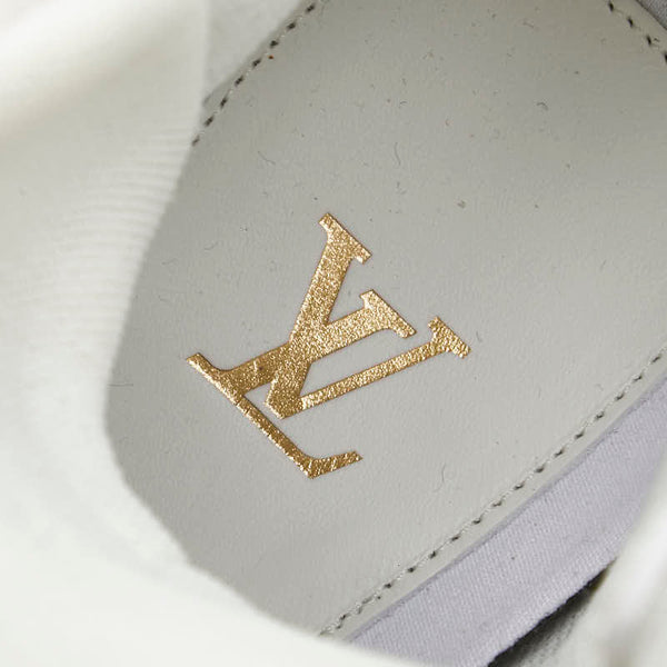 ルイ ヴィトン LVクリーパーライン アンクル ハイカット スニーカー サイズ:8 BM1118 ホワイト レザー スエード メンズ LOUIS VUITTON 【中古】