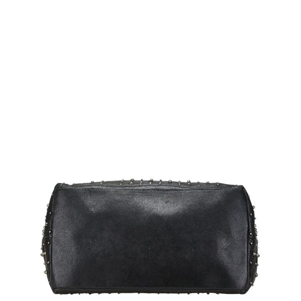 ジミーチュウ スタッズ トートバッグ ショルダーバッグ ブラック レザー レディース JIMMY CHOO 【中古】