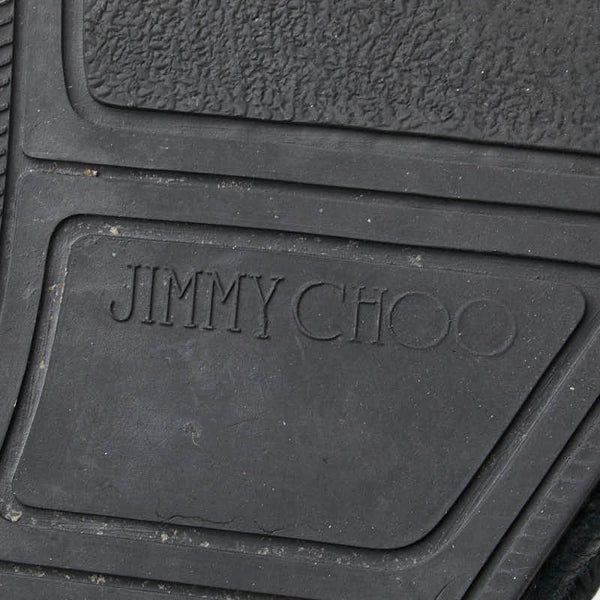ジミーチュウ スリッポン エスパドリーユ スニーカー サイズ：42 ブルー レザー メンズ JIMMY CHOO 【中古】