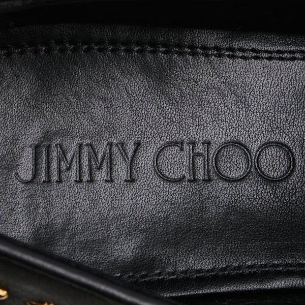 ジミーチュウ スタースタッズ ローファー サイズ：42 ブラック レザー メンズ JIMMY CHOO 【中古】