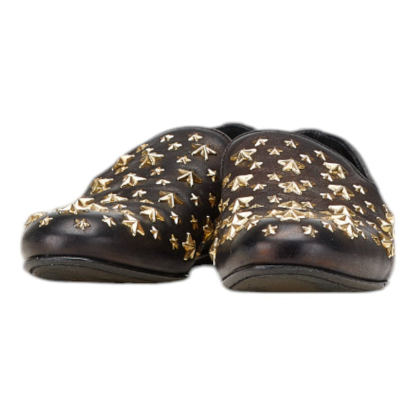 ジミーチュウ スタースタッズ ローファー サイズ：42 ブラック レザー メンズ JIMMY CHOO 【中古】