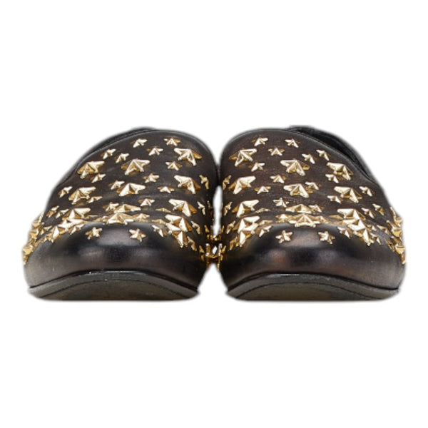 ジミーチュウ スタースタッズ ローファー サイズ：42 ブラック レザー メンズ JIMMY CHOO 【中古】