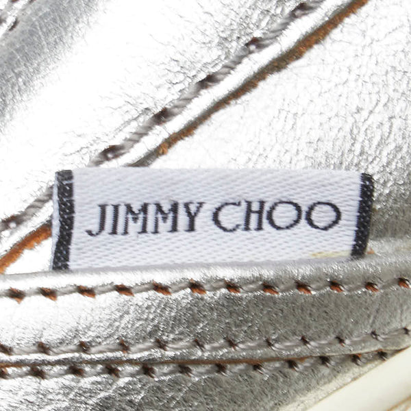 ジミーチュウ ワッペン スタースタッズ スリッポン スニーカー サイズ：42 シルバー マルチカラー レザー ラバー メンズ JIMMY CHOO 【中古】