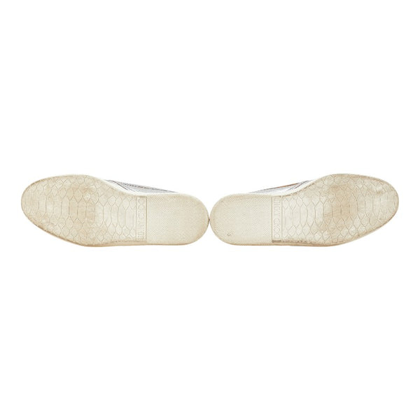 ジミーチュウ ワッペン スタースタッズ スリッポン スニーカー サイズ：42 シルバー マルチカラー レザー ラバー メンズ JIMMY CHOO 【中古】
