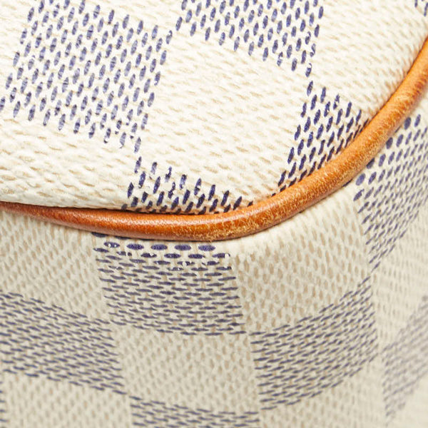 ルイ ヴィトン ダミエ アズール シラク―サPM 斜め掛け ショルダーバッグ  N41113 ホワイト PVC レザー レディース LOUIS VUITTON 【中古】