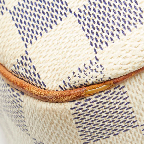 ルイ ヴィトン ダミエ アズール シラク―サPM 斜め掛け ショルダーバッグ  N41113 ホワイト PVC レザー レディース LOUIS VUITTON 【中古】