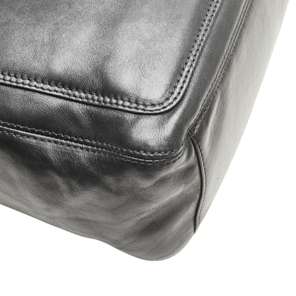 シャネル ココマーク フリンジ ワンショルダーバッグ ブラック ラムスキン レディース CHANEL 【中古】