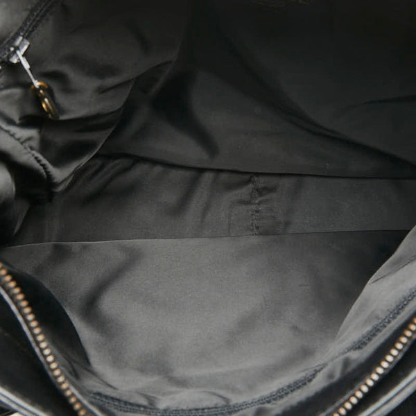 シャネル ココマーク フリンジ ワンショルダーバッグ ブラック ラムスキン レディース CHANEL 【中古】