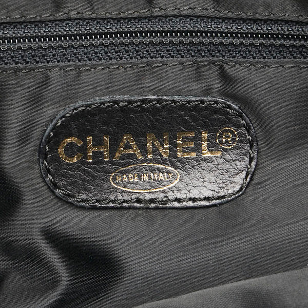 シャネル ココマーク フリンジ ワンショルダーバッグ ブラック ラムスキン レディース CHANEL 【中古】
