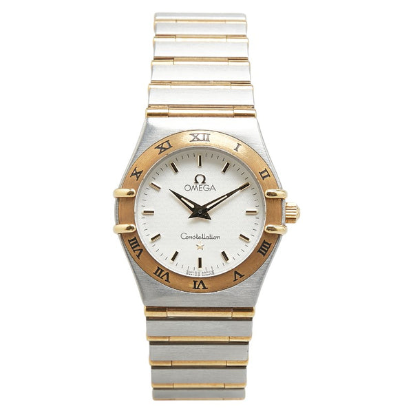 オメガ コンステレーション 腕時計 1362.30 クオーツ ホワイト文字盤 ステンレススチール メッキ レディース OMEGA 【中古】