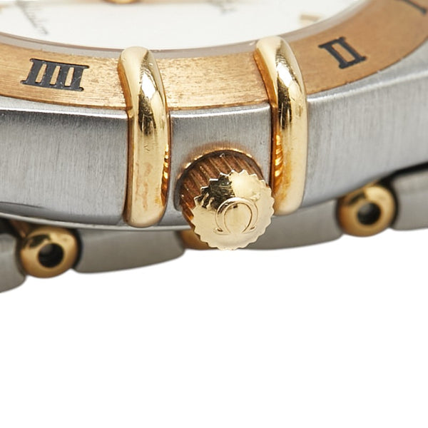 オメガ コンステレーション 腕時計 1362.30 クオーツ ホワイト文字盤 ステンレススチール メッキ レディース OMEGA 【中古】