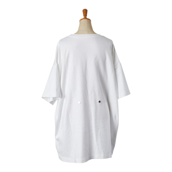 オフホワイト ロゴプリント オーバーサイズTシャツ サイズ：38 ホワイト ブラック コットン メンズ OFF-WHITE 【中古】