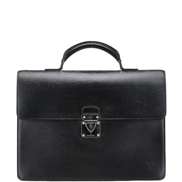 ルイ ヴィトン エピ ラギート ビジネスバッグ ブリーフケース M54552 ノワール ブラック レザー メンズ LOUIS VUITTON 【中古】