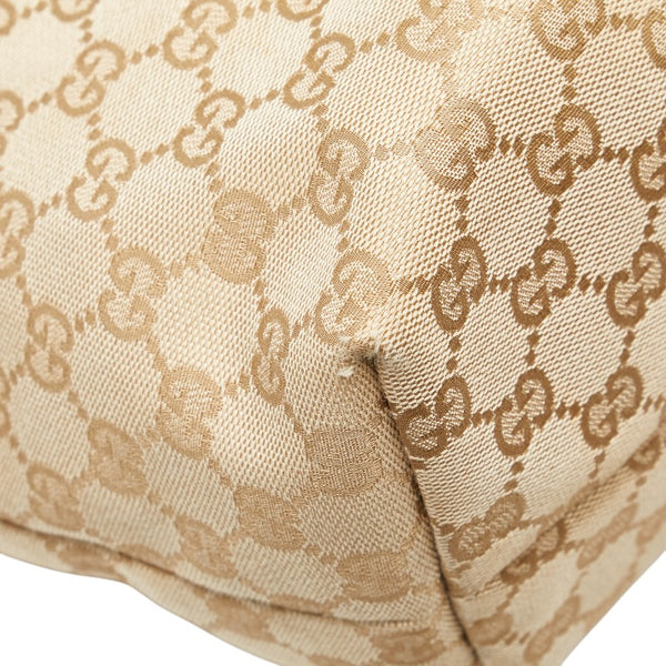 グッチ GGキャンバス トートバッグ ショルダーバッグ 137396 ベージュ ピンク キャンバス レディース GUCCI 【中古】