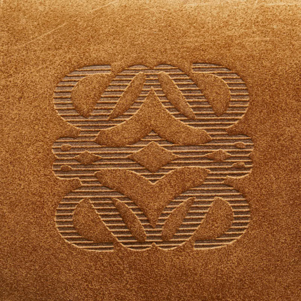 ロエベ アナグラム 斜め掛け ショルダーバッグ ブラウン レザー スエード レディース LOEWE 【中古】