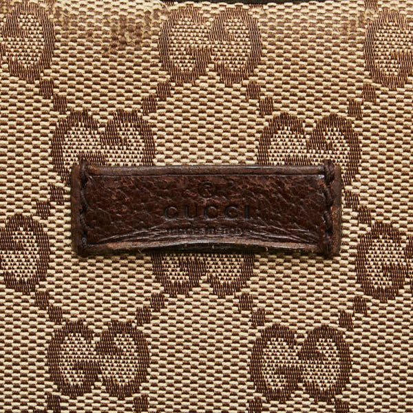 グッチ GGキャンバス シェリーライン 斜め掛け ショルダーバッグ 122790 ベージュ マルチカラー キャンバス レザー レディース GUCCI 【中古】