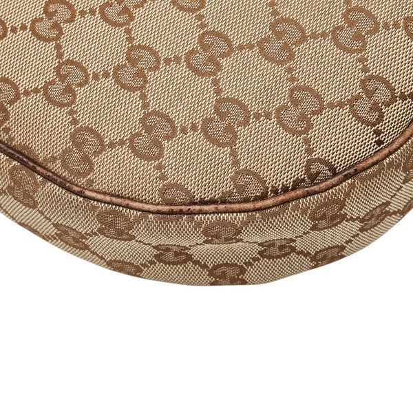 グッチ GGキャンバス シェリーライン 斜め掛け ショルダーバッグ 122790 ベージュ マルチカラー キャンバス レザー レディース GUCCI 【中古】