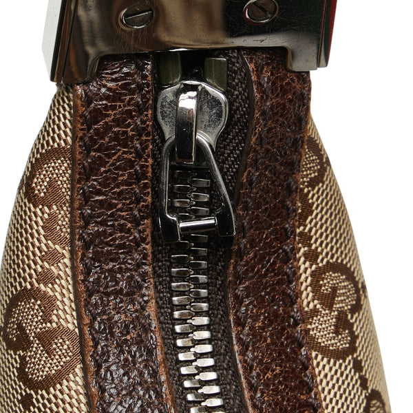 グッチ GGキャンバス シェリーライン 斜め掛け ショルダーバッグ 122790 ベージュ マルチカラー キャンバス レザー レディース GUCCI 【中古】