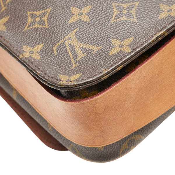 ルイ ヴィトン モノグラム カルトシエールMM 斜め掛け ショルダーバッグ M51253 ブラウン PVC レザー レディース LOUIS VUITTON 【中古】