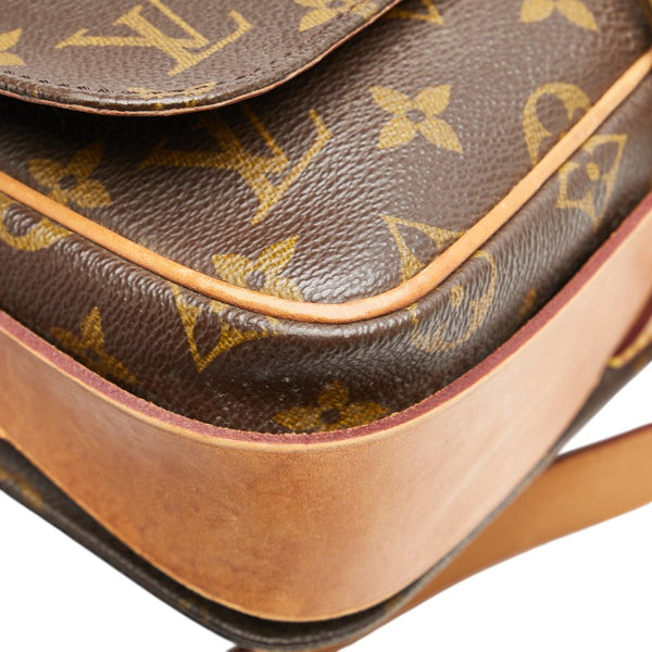 ルイ ヴィトン モノグラム カルトシエールMM 斜め掛け ショルダーバッグ M51253 ブラウン PVC レザー レディース LOUIS VUITTON 【中古】