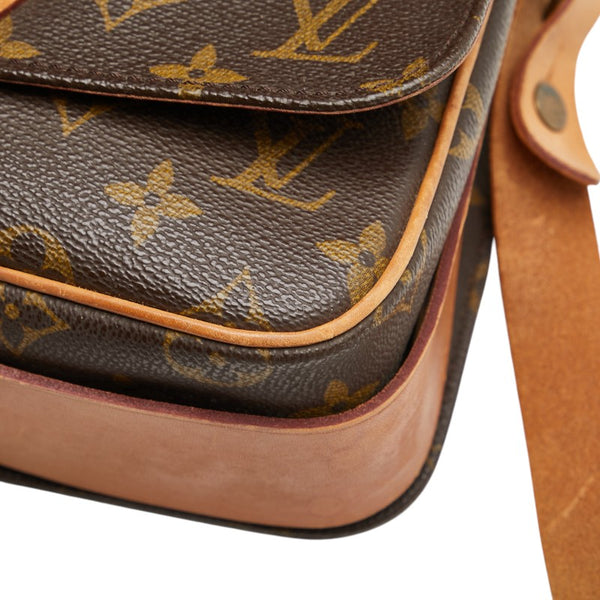 ルイ ヴィトン モノグラム カルトシエールMM 斜め掛け ショルダーバッグ M51253 ブラウン PVC レザー レディース LOUIS VUITTON 【中古】