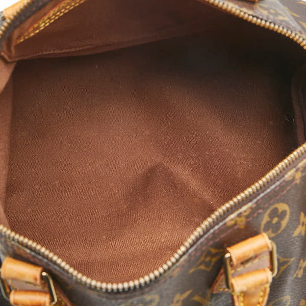 ルイ ヴィトン モノグラム スピーディ30 ハンドバッグ M41526 ブラウン PVC レザー レディース LOUIS VUITTON 【中古】