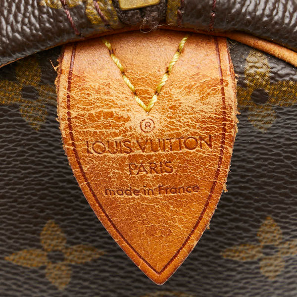 ルイ ヴィトン モノグラム スピーディ30 ハンドバッグ M41526 ブラウン PVC レザー レディース LOUIS VUITTON 【中古】