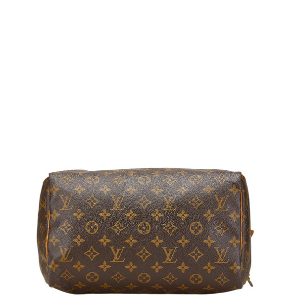 ルイ ヴィトン モノグラム スピーディ30 ハンドバッグ M41526 ブラウン PVC レザー レディース LOUIS VUITTON 【中古】