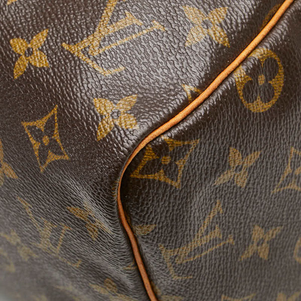ルイ ヴィトン モノグラム スピーディ30 ハンドバッグ M41526 ブラウン PVC レザー レディース LOUIS VUITTON 【中古】