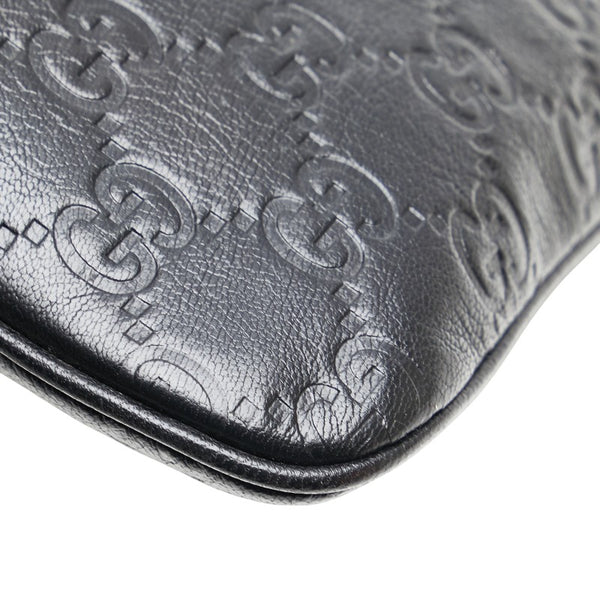 グッチ グッチシマ ショルダーバッグ 239347 ブラック レザー レディース GUCCI 【中古】