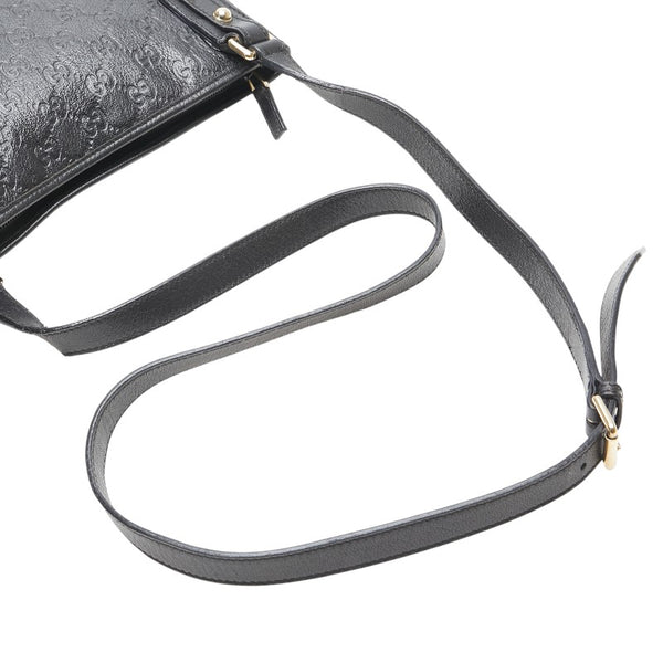 グッチ グッチシマ ショルダーバッグ 239347 ブラック レザー レディース GUCCI 【中古】