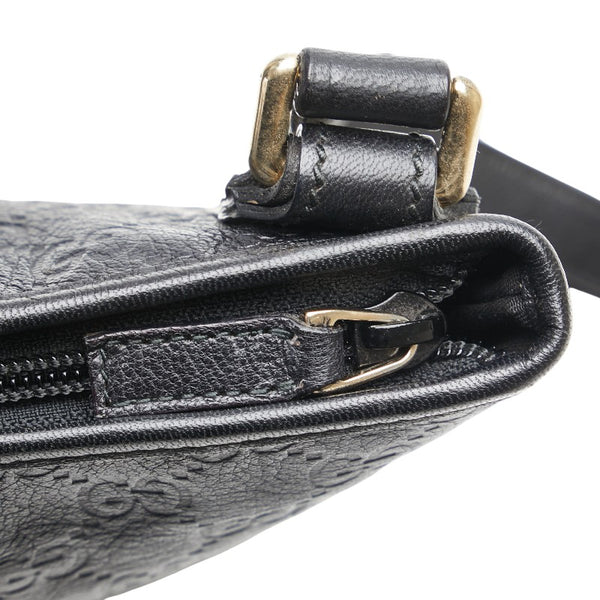 グッチ グッチシマ ショルダーバッグ 239347 ブラック レザー レディース GUCCI 【中古】