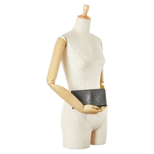 グッチ GGインプリメ 長財布 L字ファスナー 245978 グレー PVC レザー レディース GUCCI 【中古】