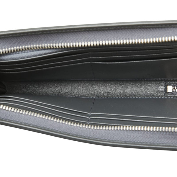 グッチ GGインプリメ 長財布 L字ファスナー 245978 グレー PVC レザー レディース GUCCI 【中古】