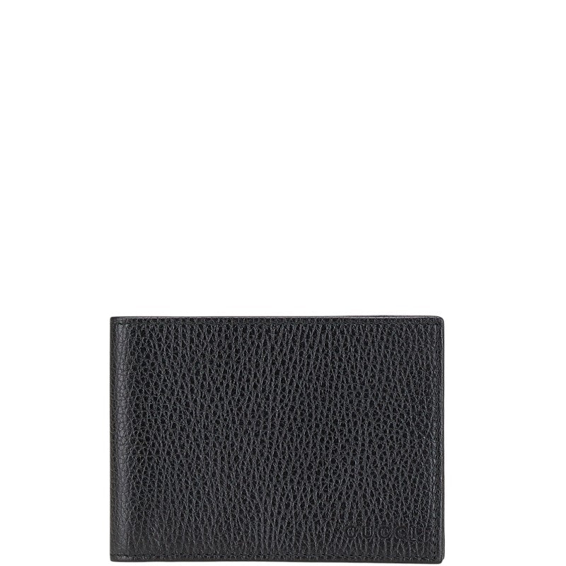グッチ 二つ折り財布 278596 ブラック レザー メンズ GUCCI 【中古】