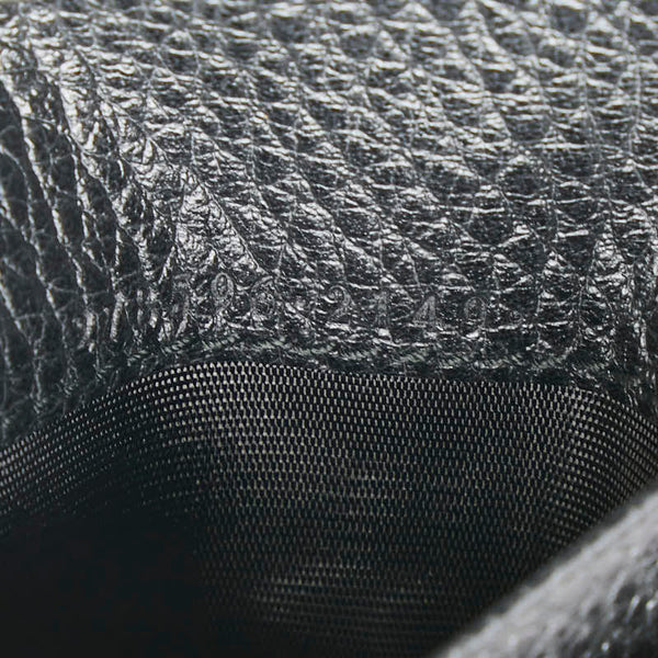 グッチ 二つ折り財布 278596 ブラック レザー メンズ GUCCI 【中古】