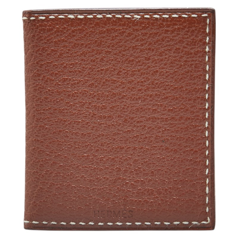 エルメス 写真入れ フォトケース ブラウン シェブル レディース HERMES 【中古】