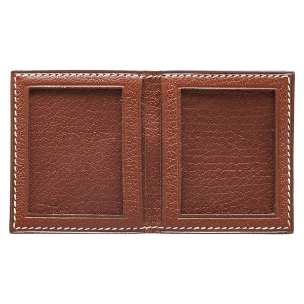 エルメス 写真入れ フォトケース ブラウン シェブル レディース HERMES 【中古】