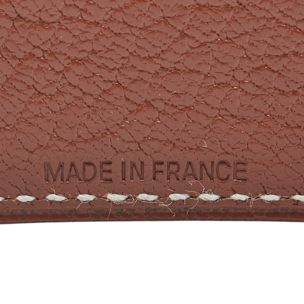 エルメス 写真入れ フォトケース ブラウン シェブル レディース HERMES 【中古】