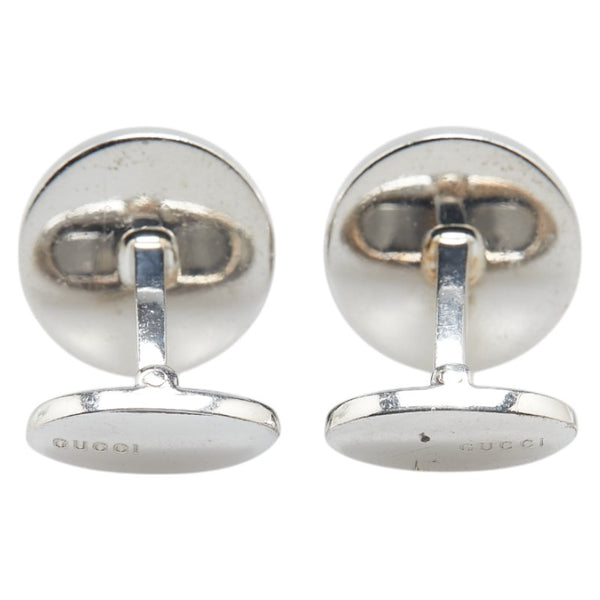 グッチ ビー 蜂 ラウンド カフス SV925 シルバー メンズ GUCCI 【中古】