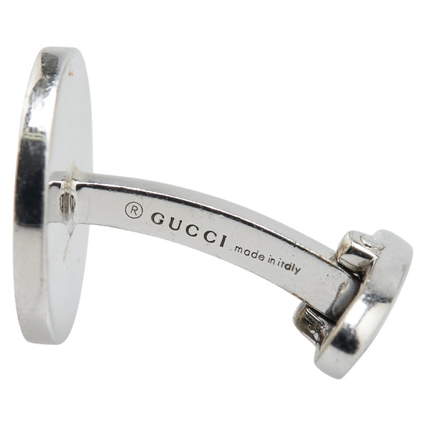 グッチ ビー 蜂 ラウンド カフス SV925 シルバー メンズ GUCCI 【中古】