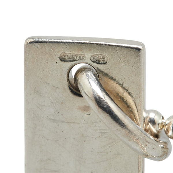 グッチ ボールチェーン プレート ブレスレット SV925 シルバー レディース GUCCI 【中古】