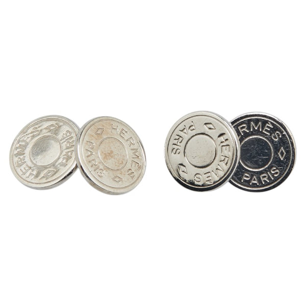 エルメス セリエ カフス シルバー メタル メンズ HERMES 【中古】