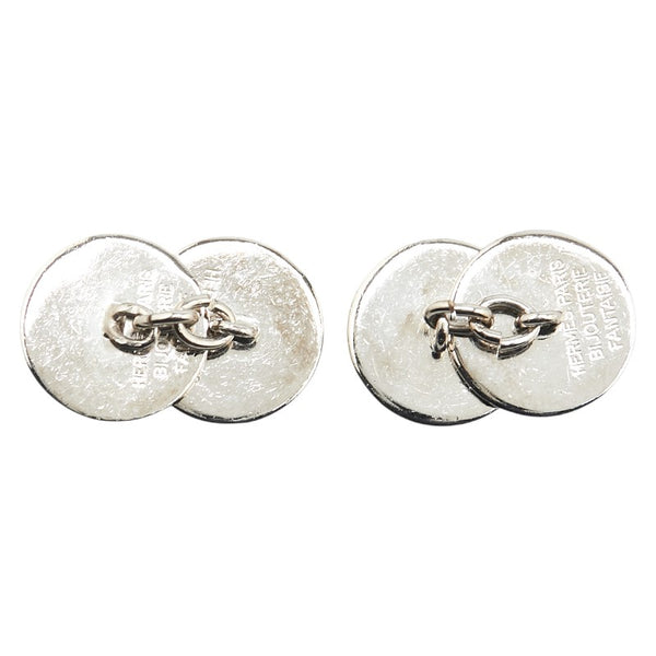 エルメス セリエ カフス シルバー メタル メンズ HERMES 【中古】