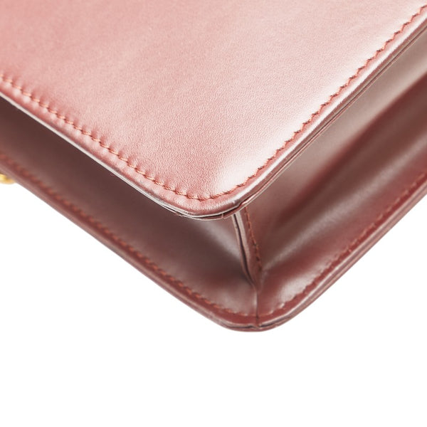 カルティエ マスト ドゥ カルティエ クラッチバッグ ワインレッド レザー レディース CARTIER 【中古】