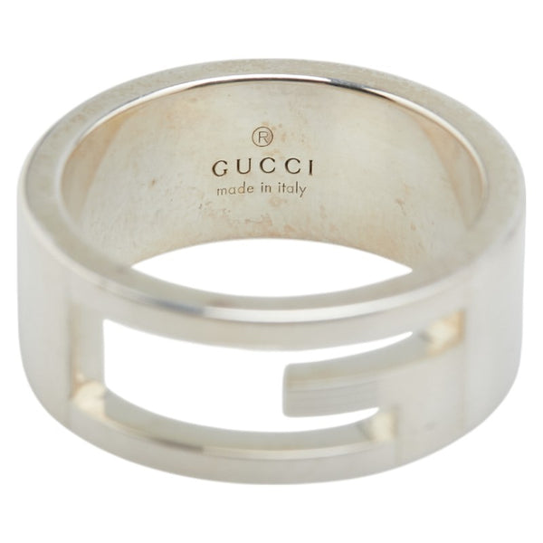 グッチ ブランデッドG リング 指輪 #13 SV925 シルバー レディース GUCCI 【中古】