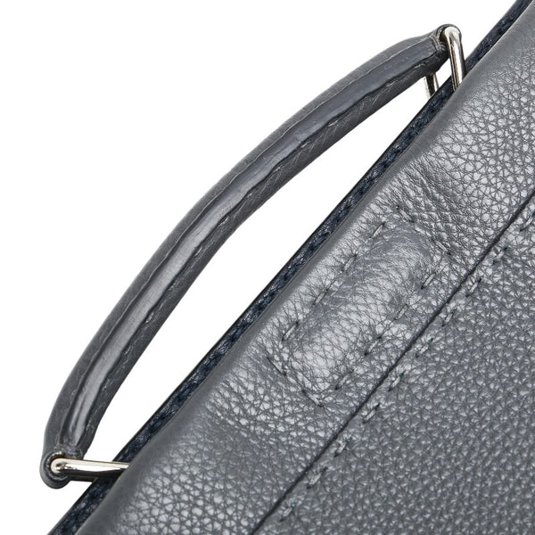 フェンディ セレリア ピーカブー ビジネスバッグ ショルダーバッグ 2WAY 7VA406 グレー レザー メンズ FENDI 【中古】