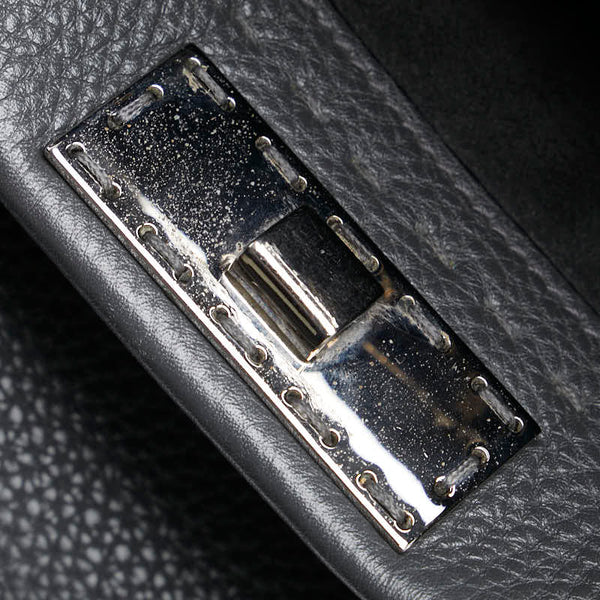 フェンディ セレリア ピーカブー ビジネスバッグ ショルダーバッグ 2WAY 7VA406 グレー レザー メンズ FENDI 【中古】